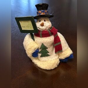Decorative Snowman Winestopper.